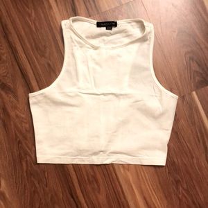 Basic white crop top